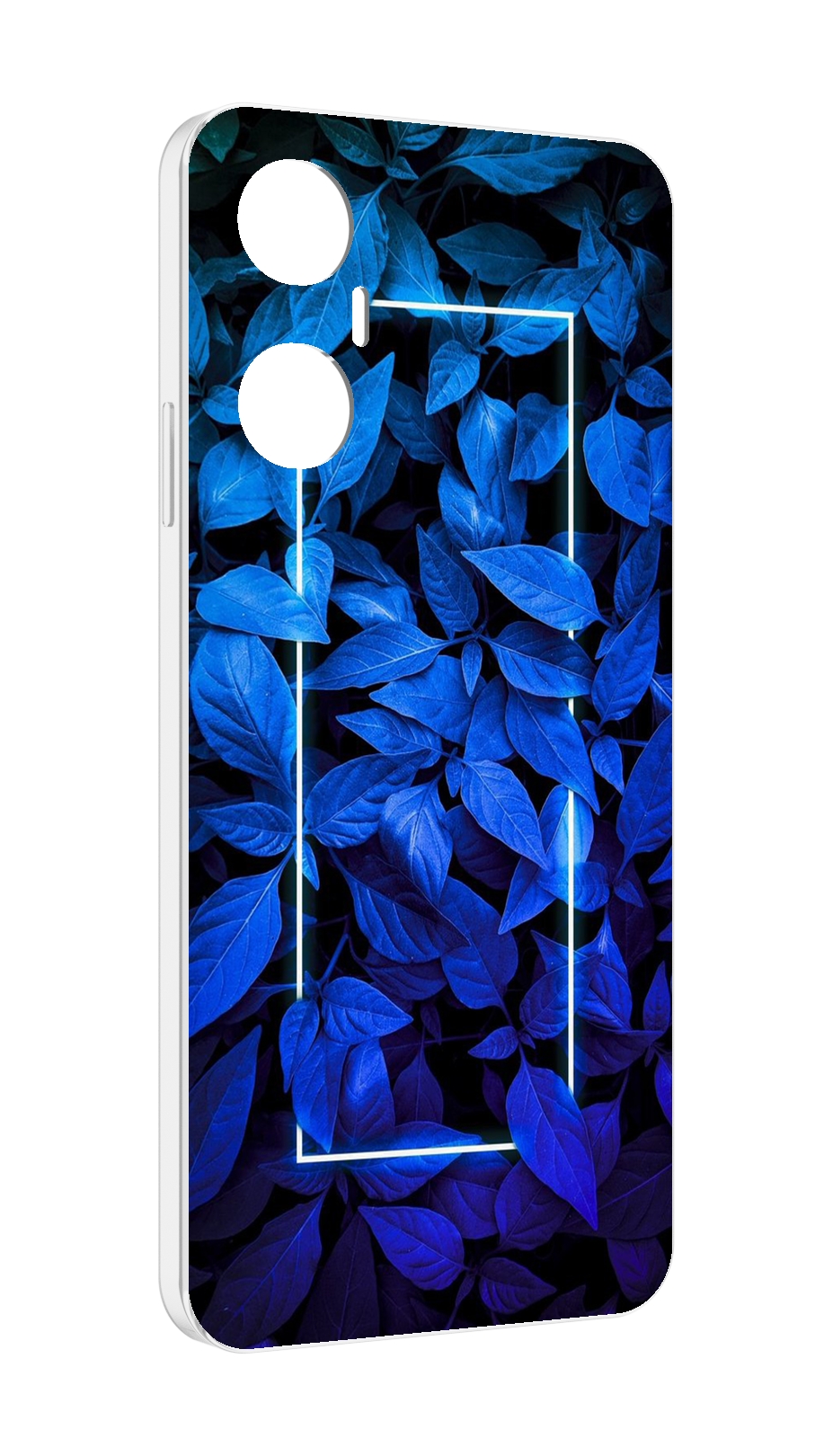 

Чехол MyPads голубые цветочки неон для Infinix Hot 20 5G, Прозрачный, Tocco