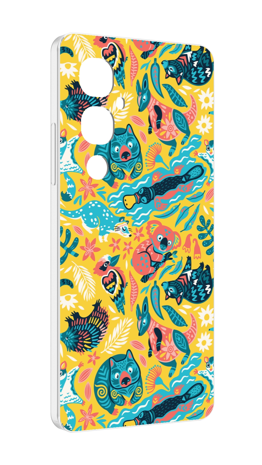 

Чехол MyPads seamless-pattern для Tecno Pova 4 Pro, Прозрачный, Tocco