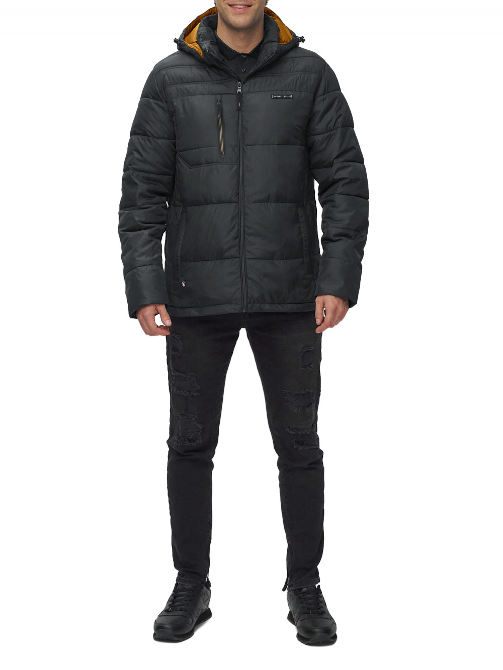 

Спортивная куртка мужская NoBrand AD62190 черная 48 RU, Черный, AD62190