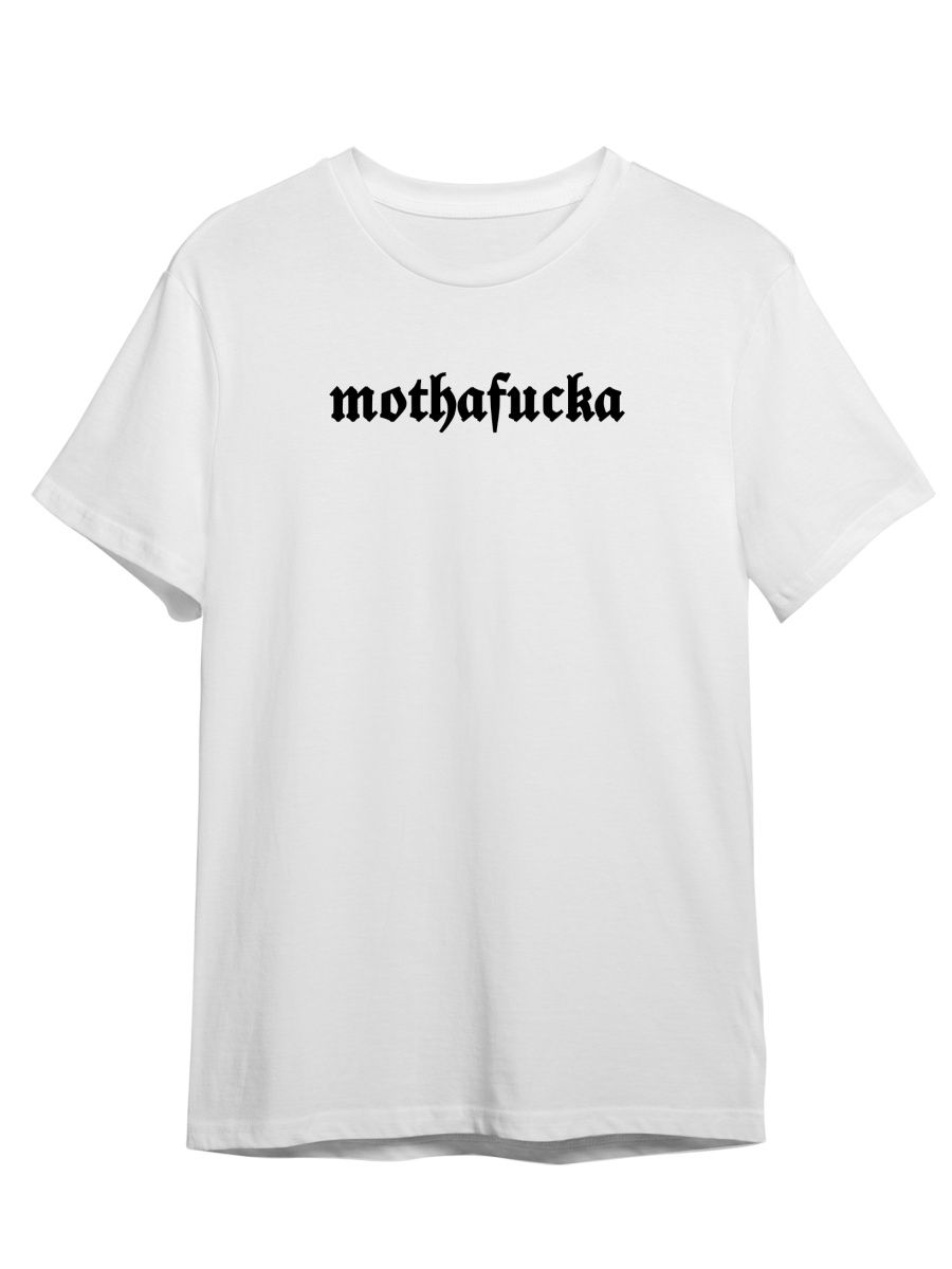 

Футболка унисекс Каждому Своё Mothafucka/Готика STGO7N белая S, Белый, "Mothafucka/Готика" STGO7N