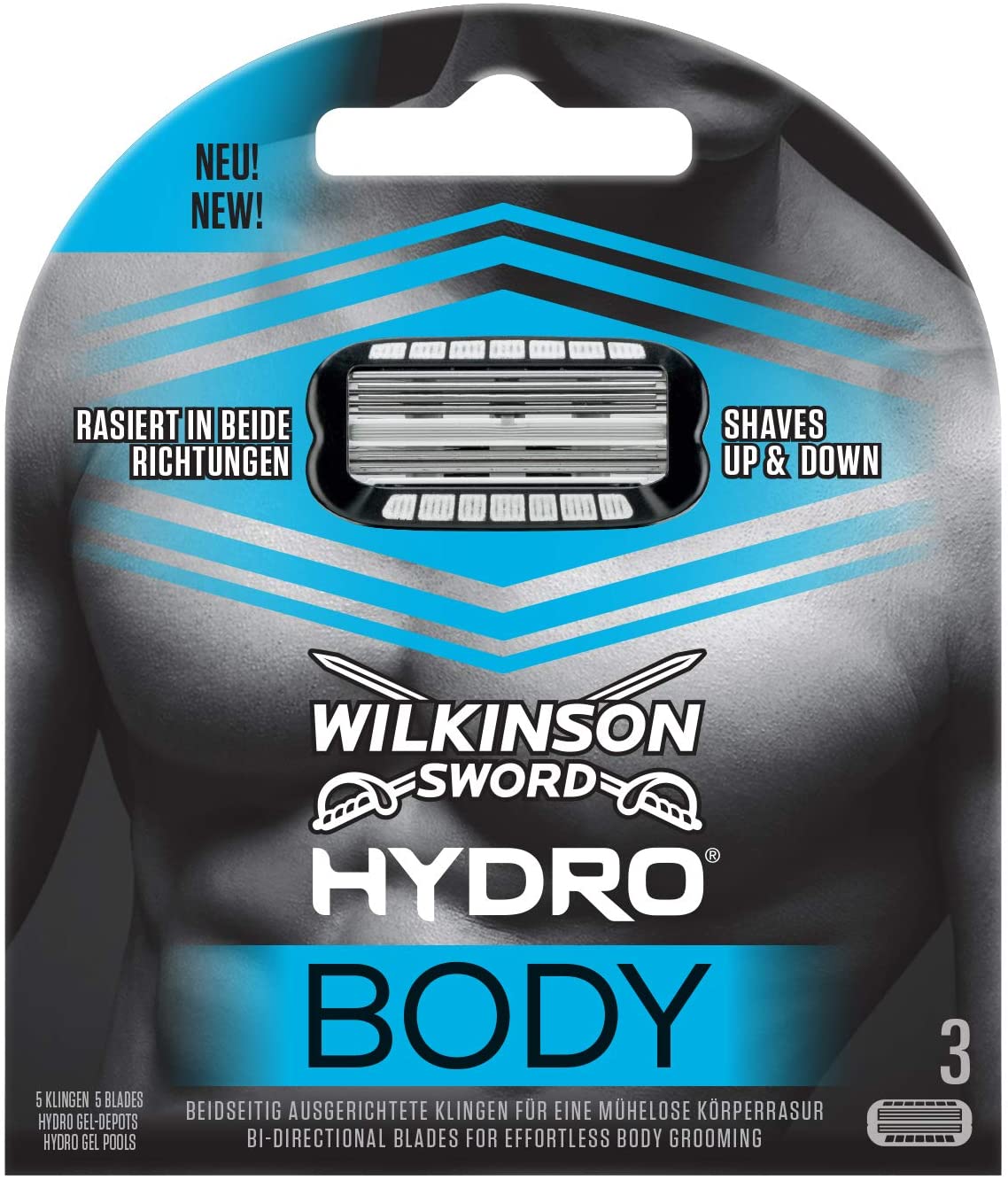 фото Кассеты двунаправленные wilkinson sword hydro body 3 шт