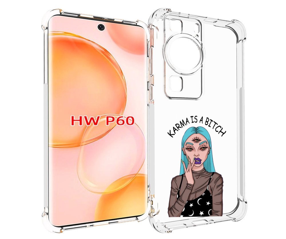 

Чехол MyPads плохая-карма женский для Huawei P60, Tocco