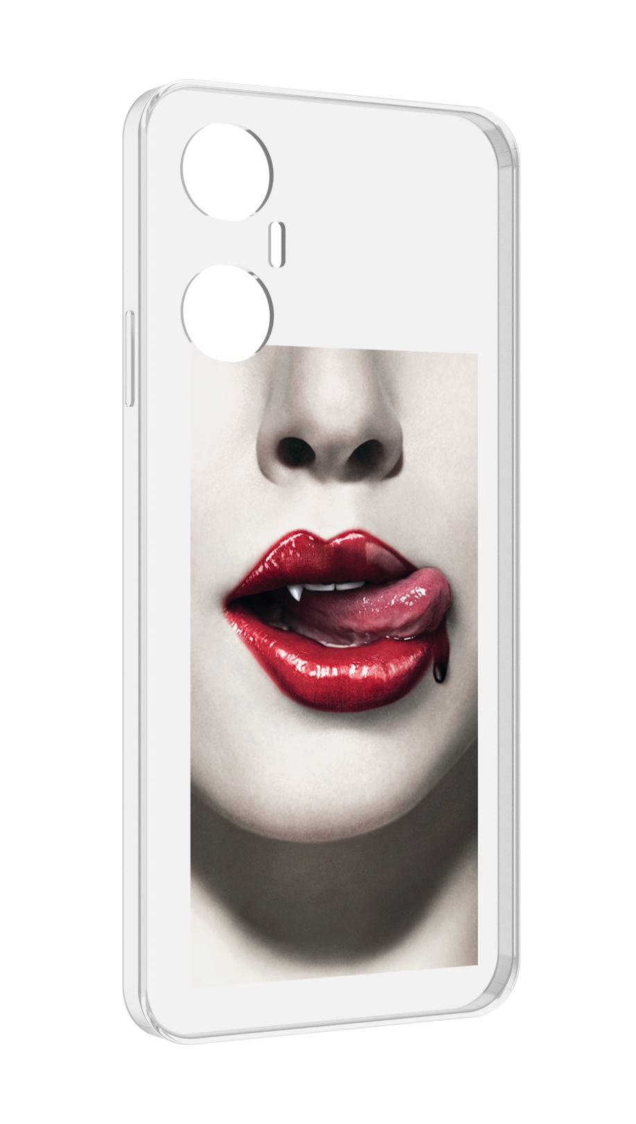 

Чехол MyPads губы-вампирши для Infinix Hot 20 5G, Прозрачный, Tocco