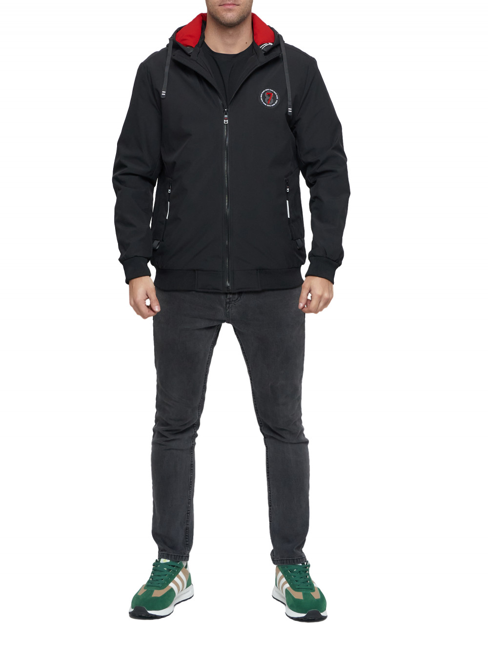 

Спортивная куртка мужская NoBrand AD3367 черная 48 RU, Черный, AD3367