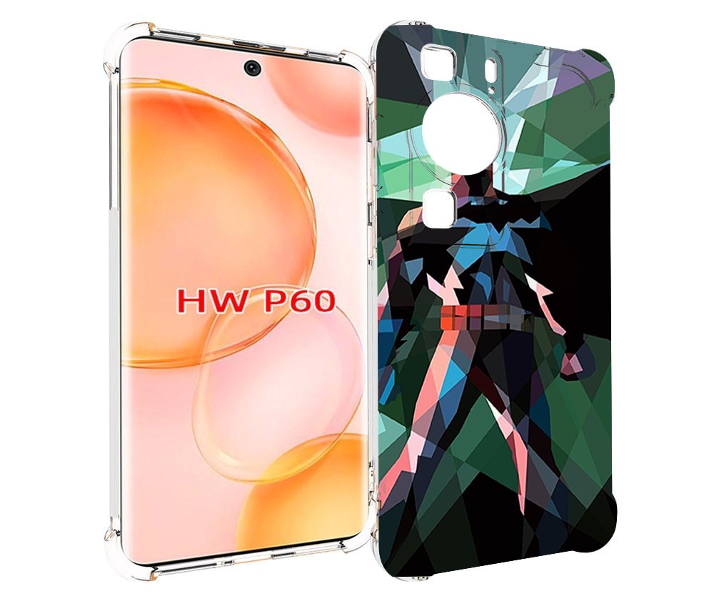 

Чехол MyPads полигональный-бэтмен-арт для Huawei P60, Tocco
