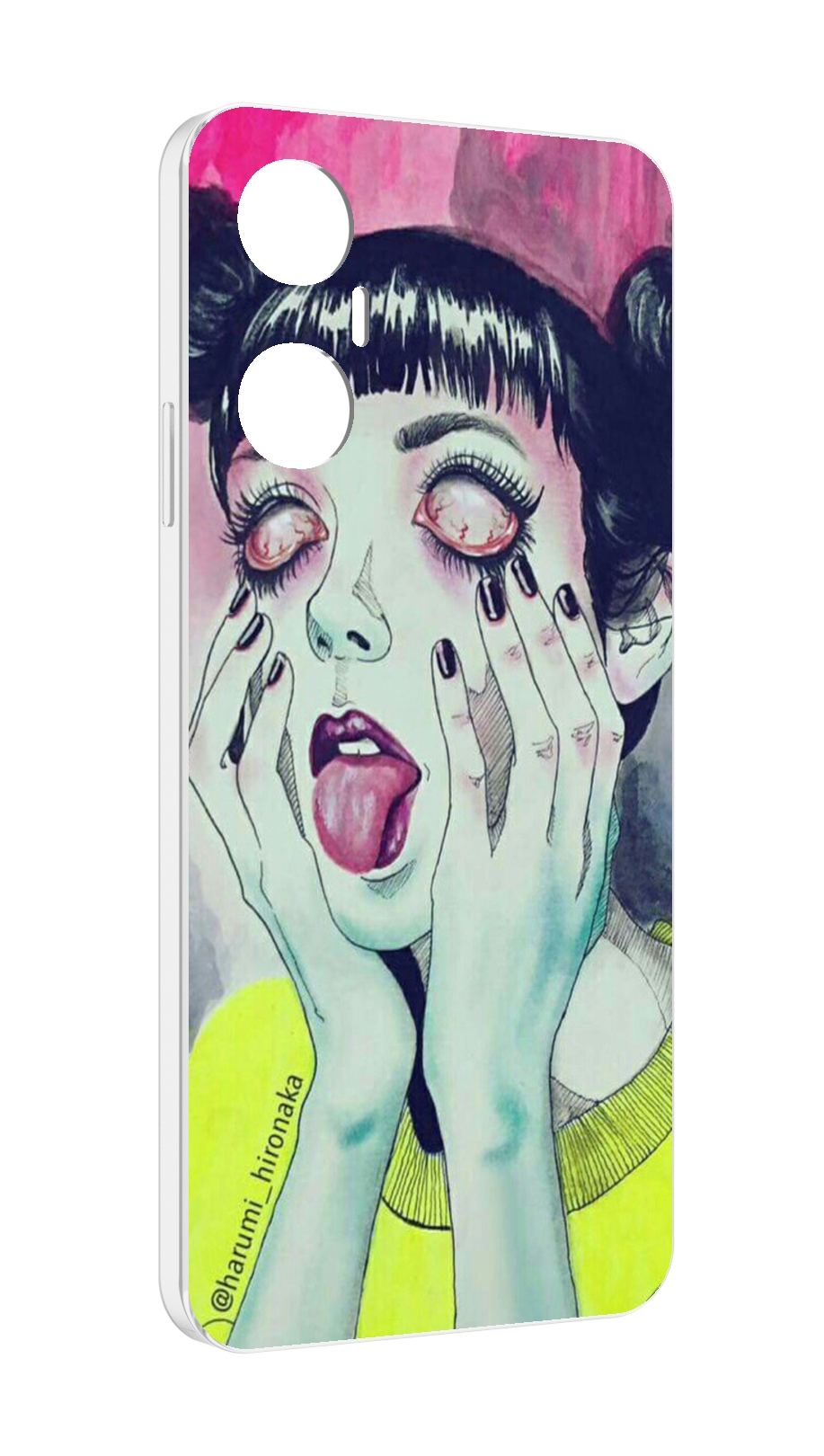 

Чехол MyPads девушка без зрачков для Infinix Hot 20 5G, Прозрачный, Tocco