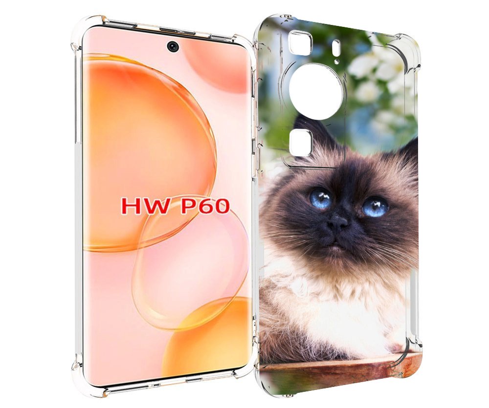 Чехол MyPads порода кошка Бирман для Huawei P60