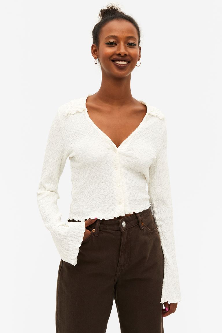 

Блуза женская Monki 1069747004 белая XL (доставка из-за рубежа), 1069747004