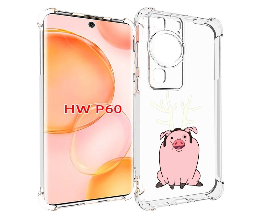 

Чехол MyPads поросенок-с-рогами для Huawei P60, Tocco