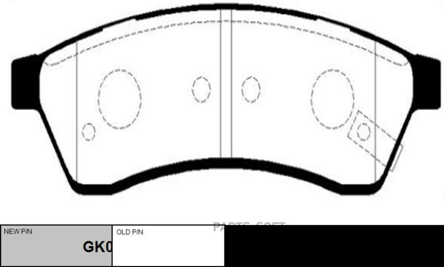 

Тормозные колодки Ctr дисковые CKKD-16