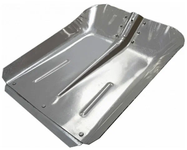 Лопата Павловская заря снеговая, металлическая, с планкой, без черенка, размер 360x380 мм