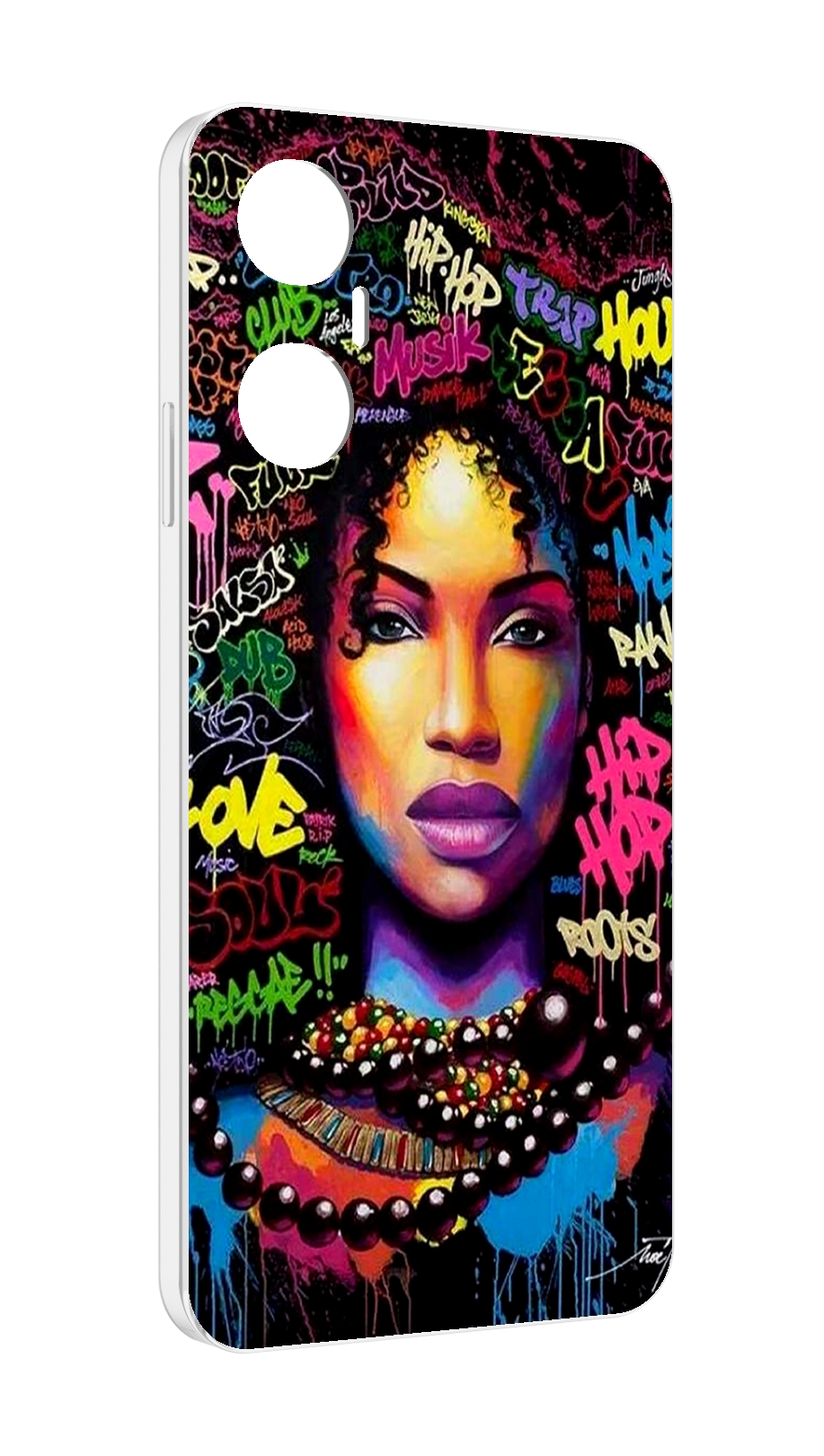 

Чехол MyPads девушка-в-граффити женский для Infinix Hot 20 5G, Прозрачный, Tocco
