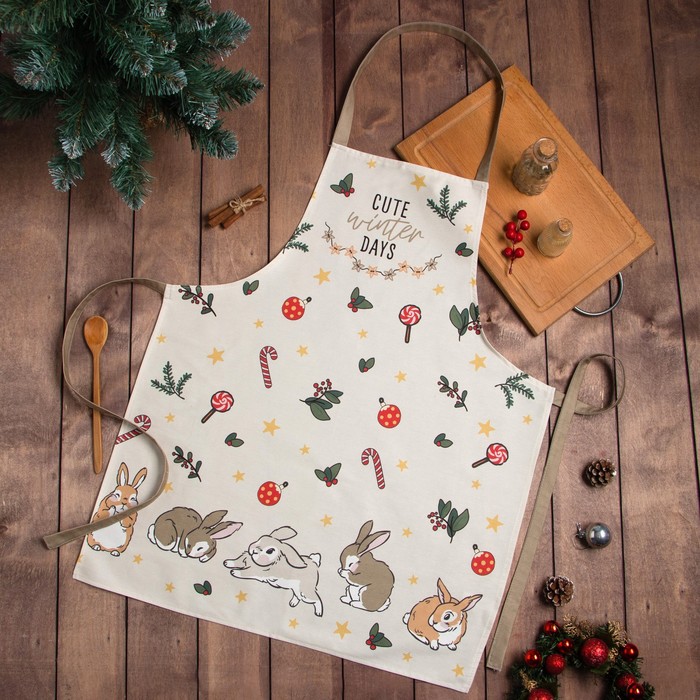 

Фартук Этель Cute day 70х60 см см, 100% хл, саржа 190 гр/м2