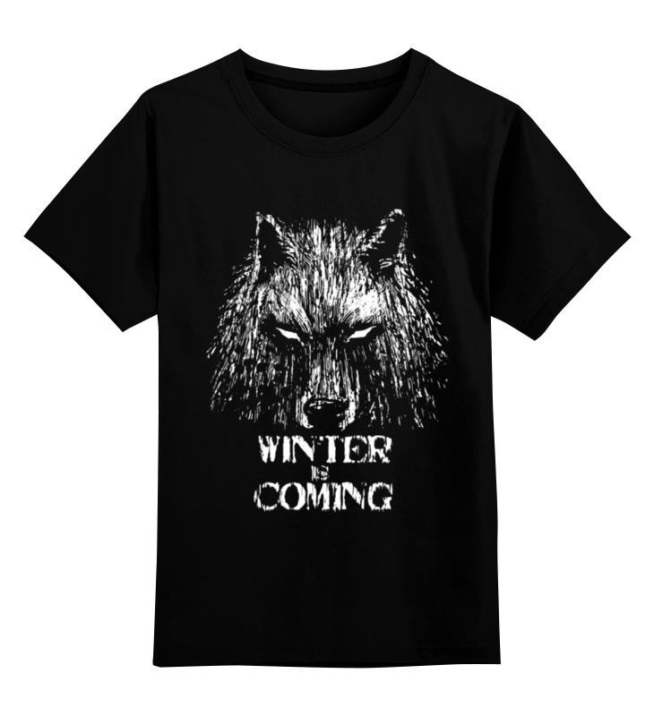 

Футболка детская Printio Winter is coming цв. черный р. 104, Winter is coming