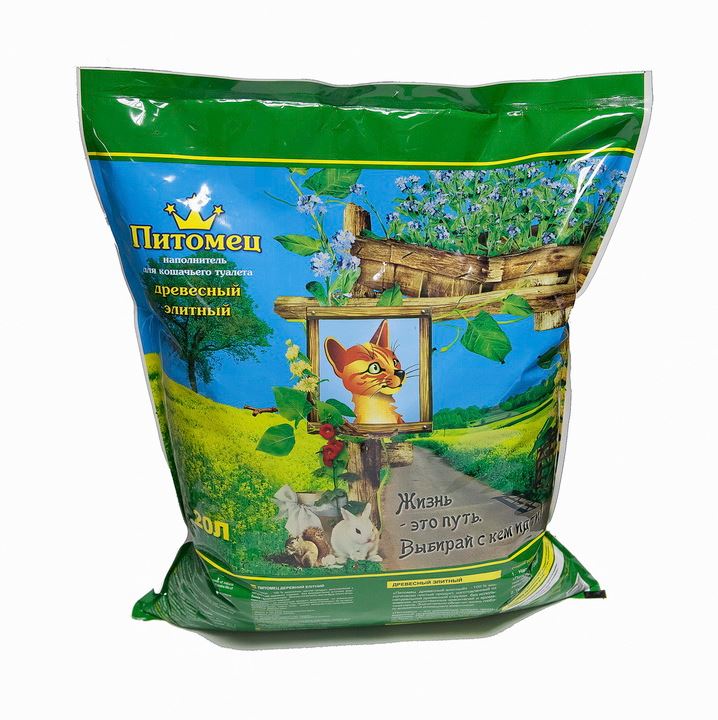 

Наполнитель для кошачьего туалета Питомец древесный, элитный, 20 л