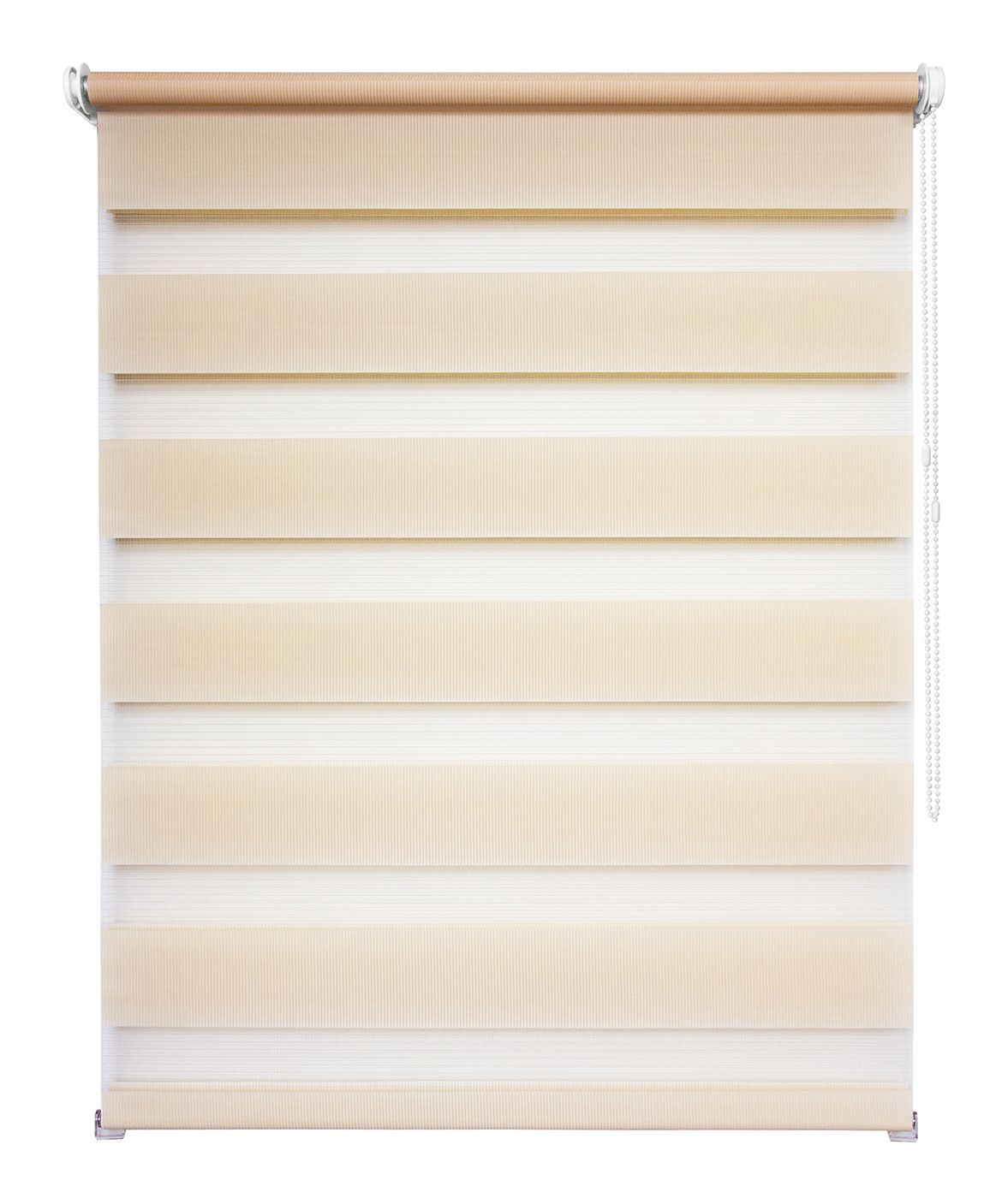 Рулонная штора День/Ночь 40 см х 160 см Канзас персиковый