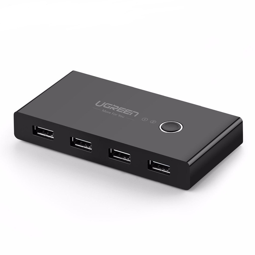 

Разветвитель портов UGREEN 2 In 4 Out USB 2.0 Sharing Switch Box US216 (30767), US216