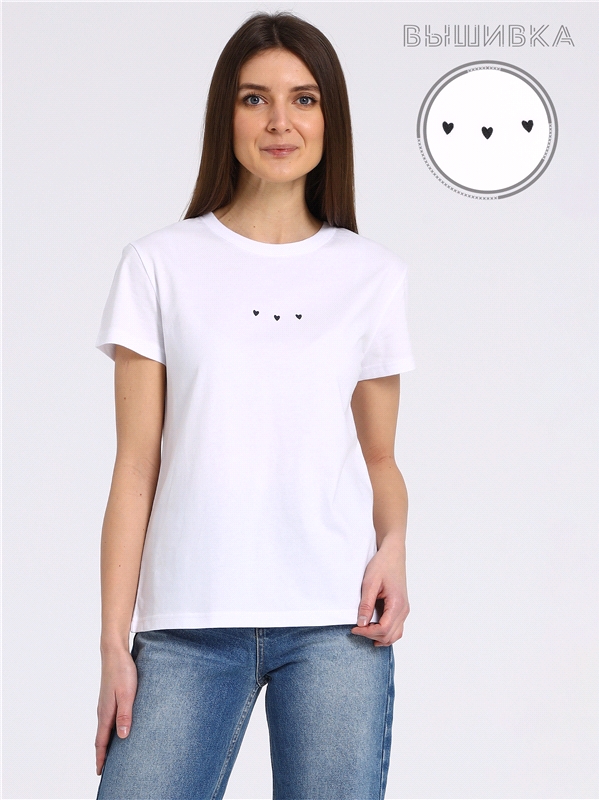 

Футболка женская Апрель ф269001000Р3 белая 92/164, Белый, ф269001000Р3