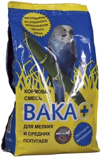 

Сухой корм для мелких и средних попугаев Вака Плюс, 3 шт по 500 г