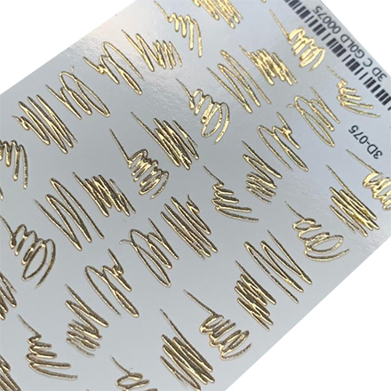 

Набор, Anna Tkacheva, 3D-слайдер Gold Crystal №75 «Геометрия. Линии», 2 шт., Золотистый