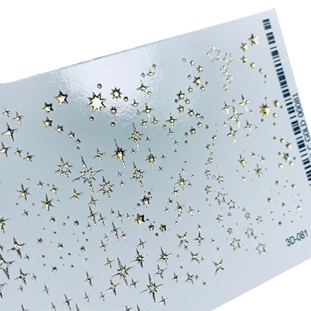 

Набор, Anna Tkacheva, 3D-слайдер Gold Crystal №81 «Звезды. Звездочки», 2 шт., Золотистый