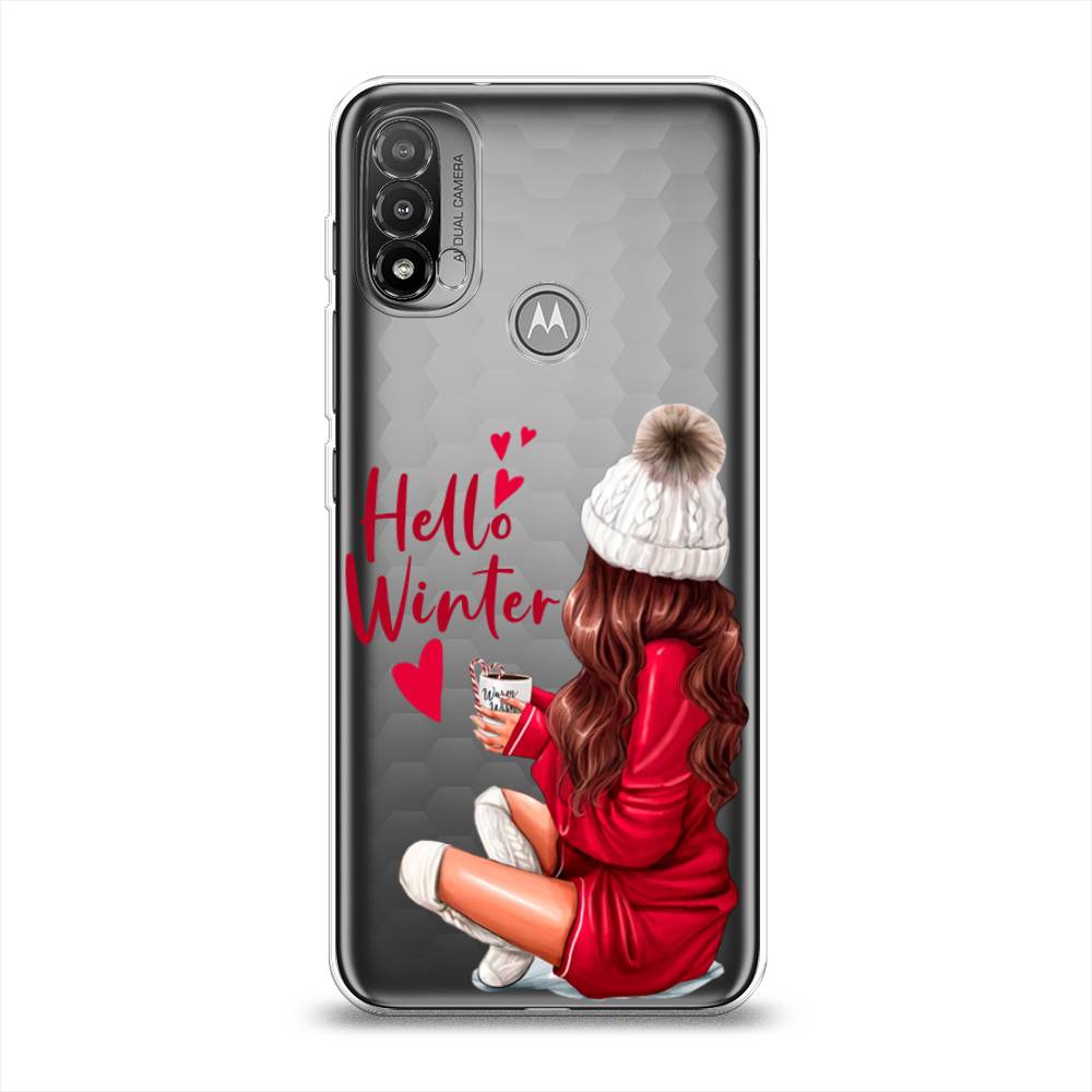 

Чехол на Lenovo K14 Plus/Motorola Moto E20/E30/E40 "Hello winter", Красный;белый;коричневый, 243450-5