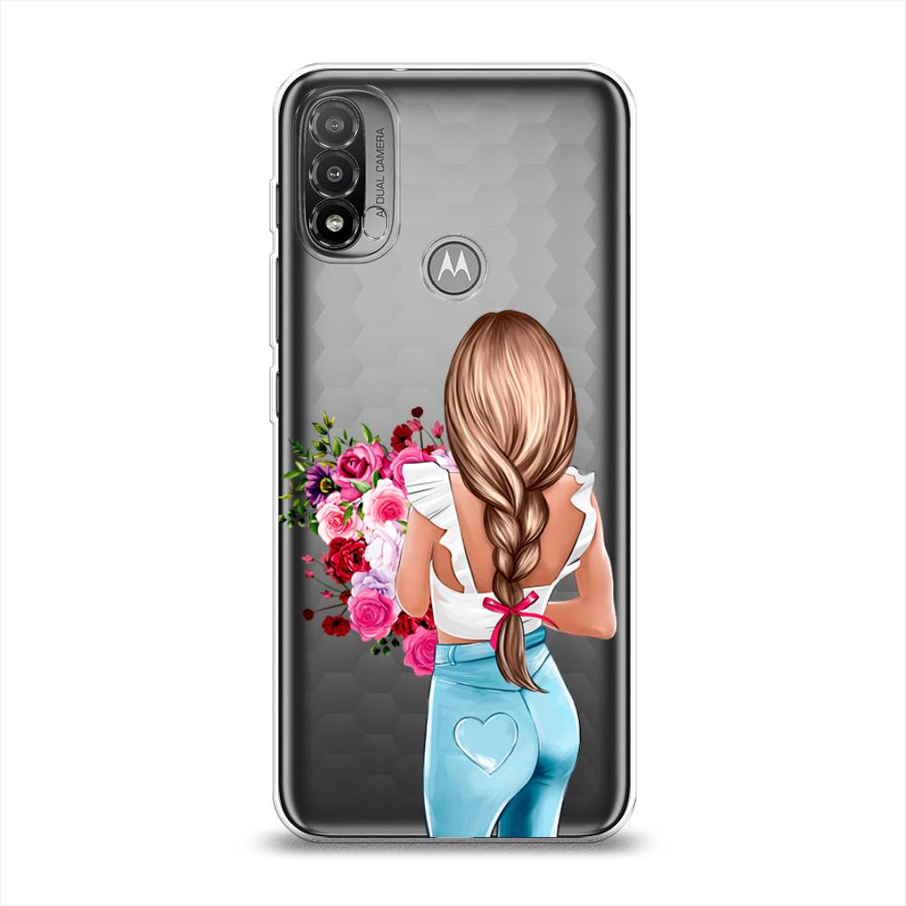 

Чехол на Lenovo K14 Plus "Девушка с цветами", Коричневый;розовый;бирюзовый, 243450-6
