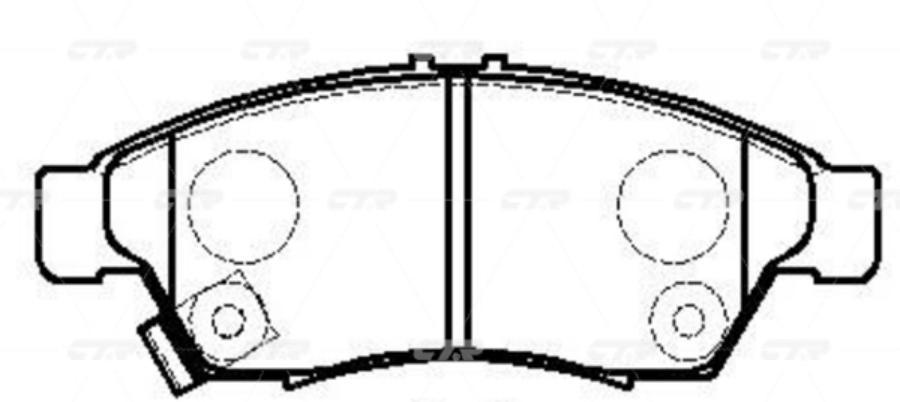 Тормозные колодки Ctr дисковые CKS-3