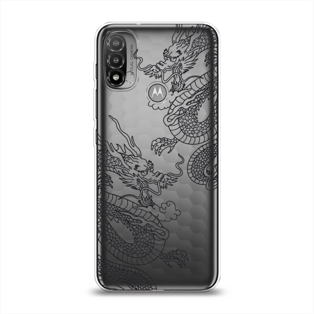 

Чехол на Lenovo K14 PlusДва китайских дракона, Серый;черный, 243450-1