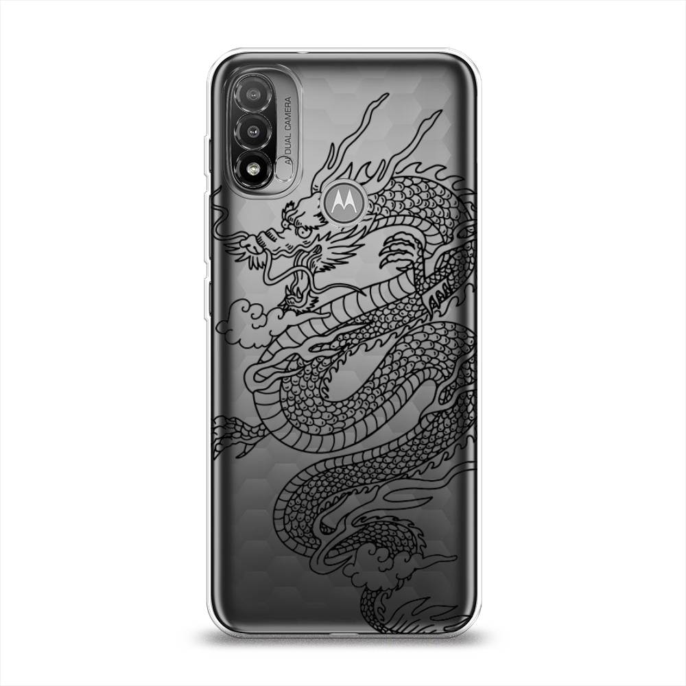 

Чехол на Lenovo K14 Plus "Большой китайский дракон", Черный;серый, 243450-1