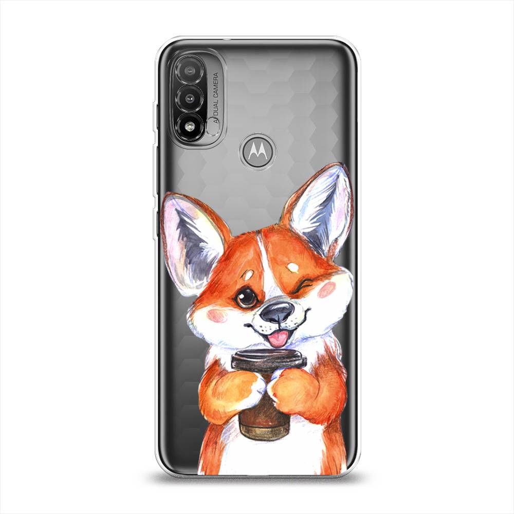

Чехол на Lenovo K14 Plus "Корги с кофе", Оранжевый;белый, 243450-4