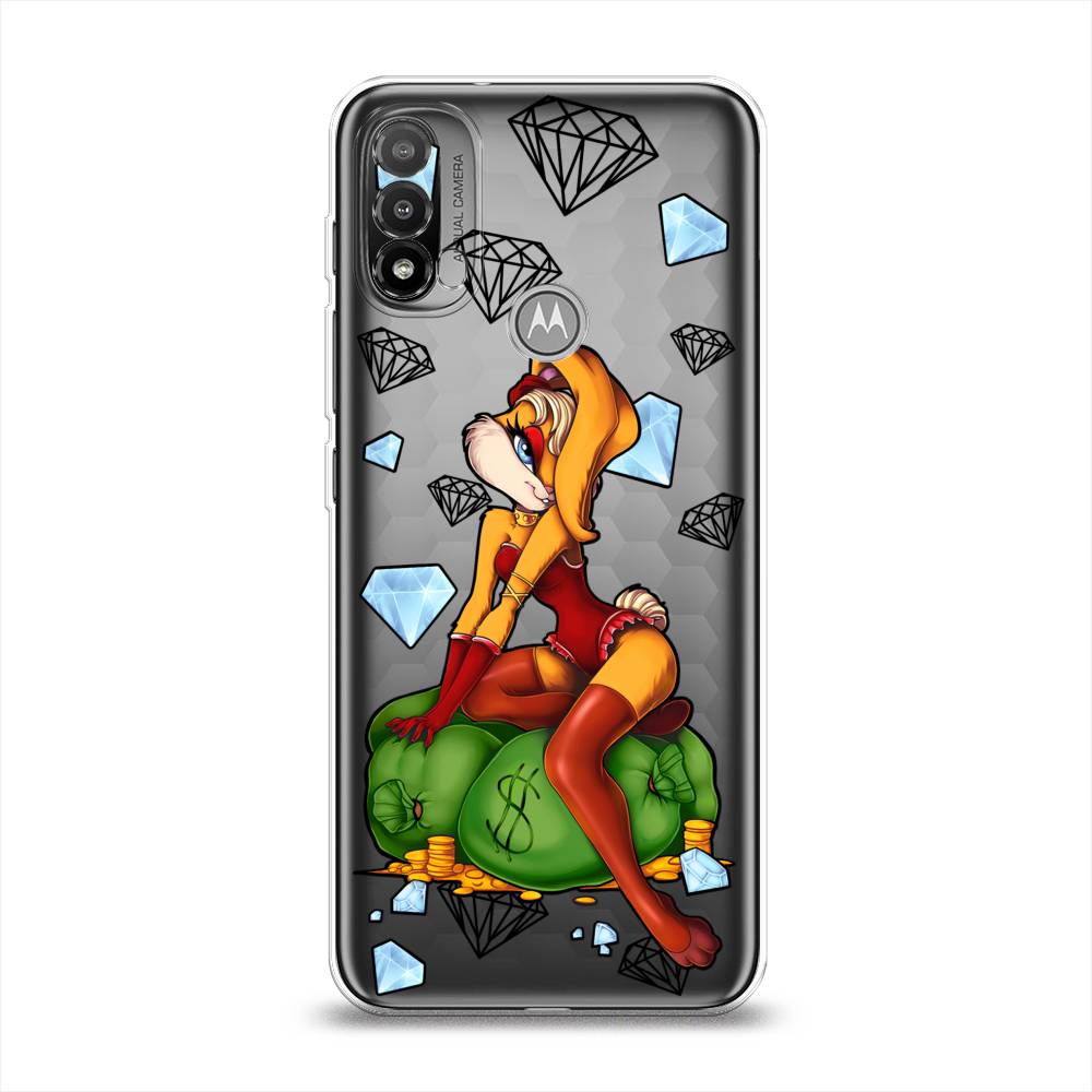 

Чехол на Lenovo K14 Plus/Motorola Moto E20/E30/E40 "Лола Банни с бриллиантами", Бордовый;оранжевый;зеленый, 243450-6
