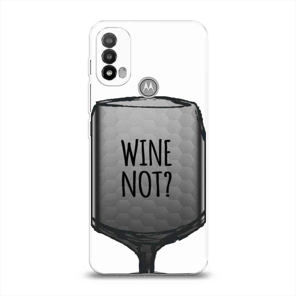 

Чехол на Lenovo K14 Plus/Motorola Moto E20/E30/E40 "Wine not white", Белый, 243450-6