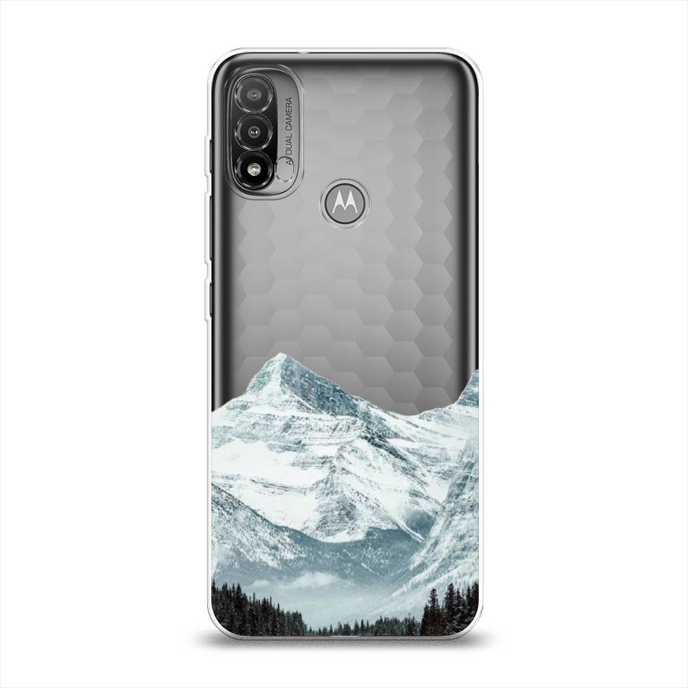 

Чехол на Lenovo K14 Plus/Motorola Moto E20/E30/E40 "Горы арт 1", Белый;зеленый, 243450-2