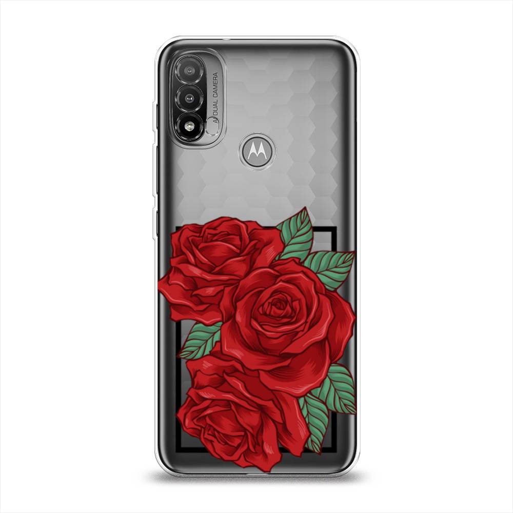 

Чехол на Lenovo K14 Plus "Три алые розы", Красный, 243450-2