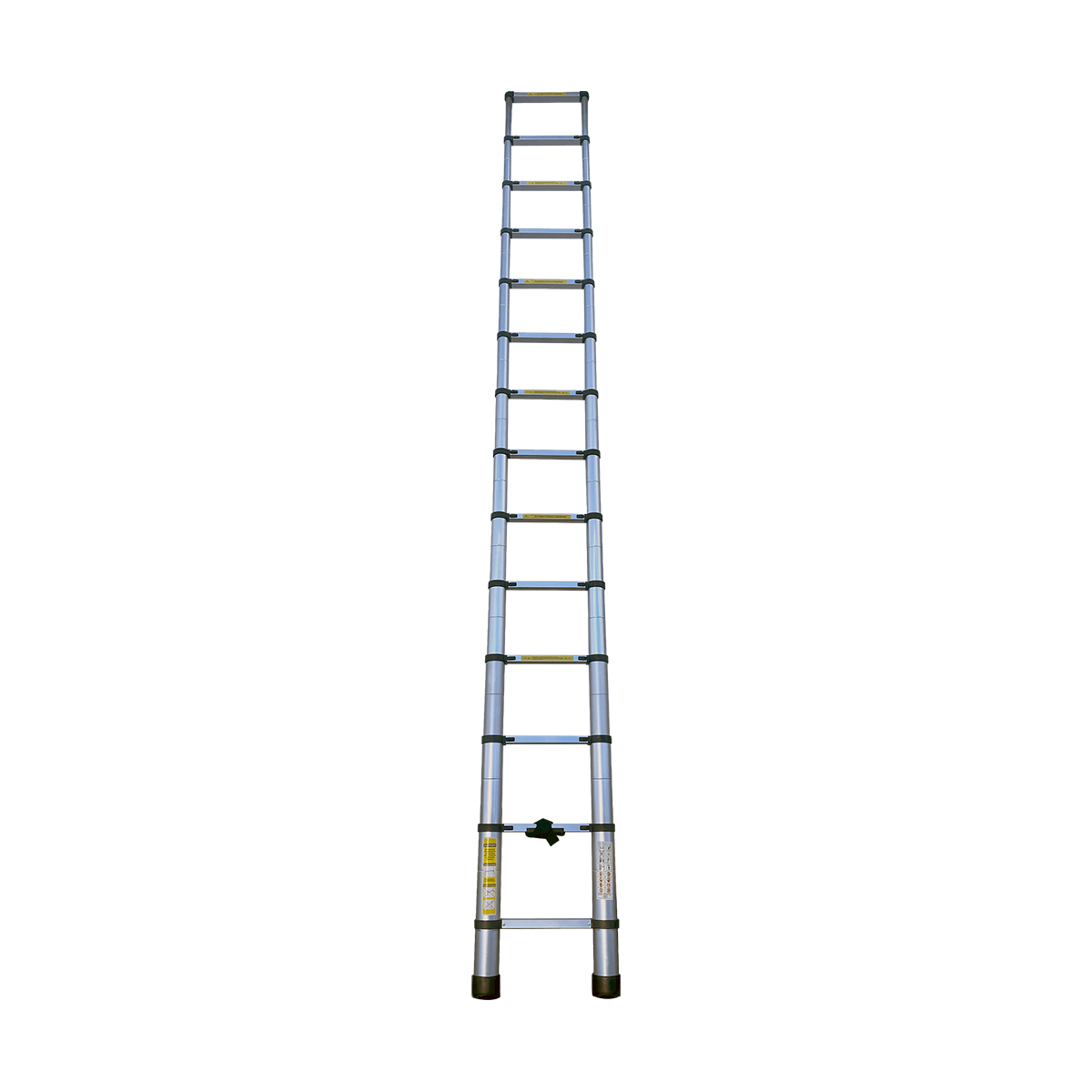 Лестница телескопическая односекционная Alumet TLS 4.1, алюминиевая, 14 ступеней, 4,1 м