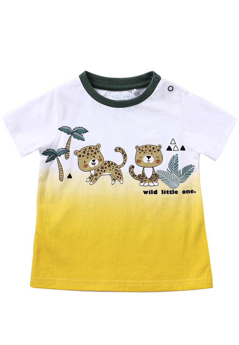 Комплект одежды Kari baby SS22B09000609 цв. белый, хаки р. 74