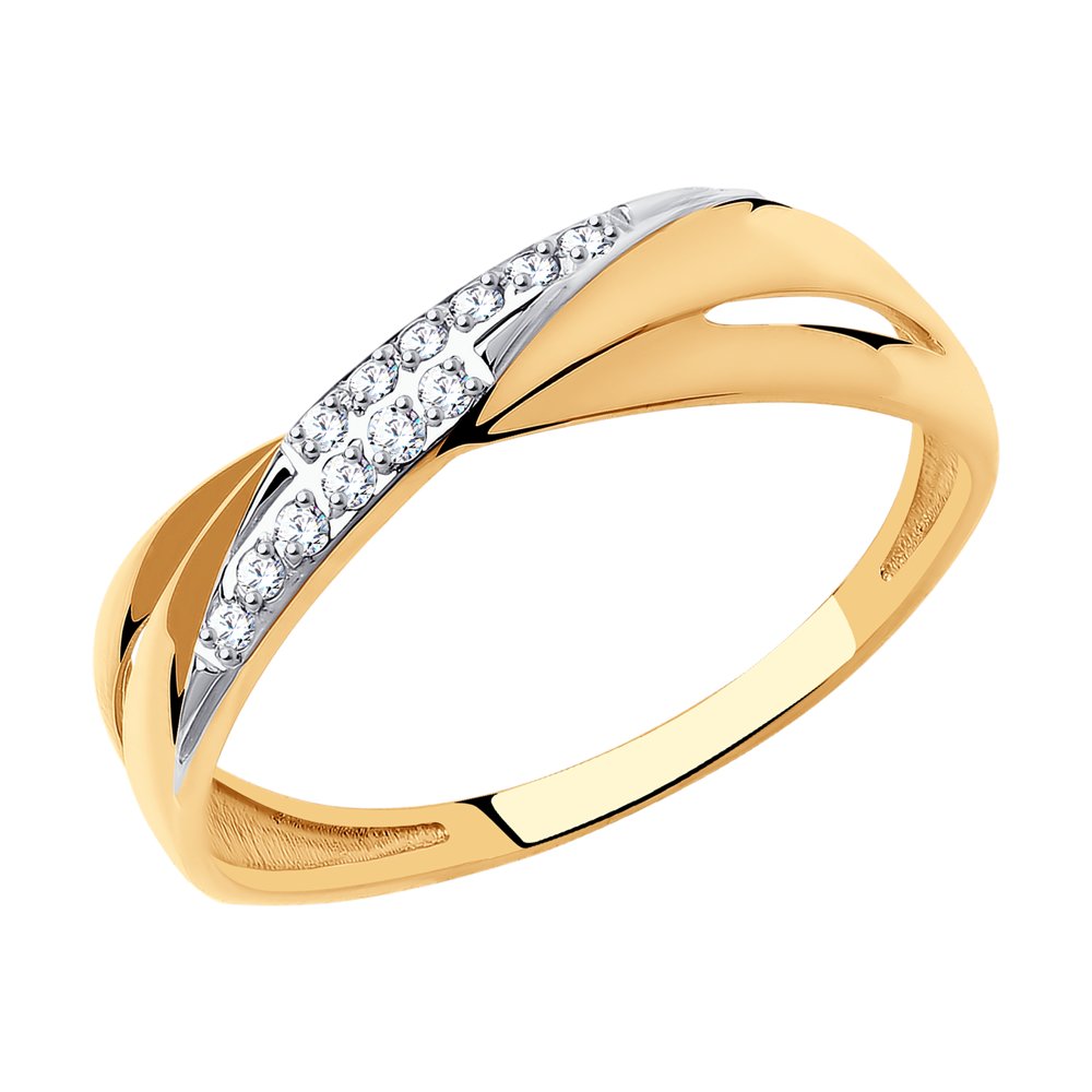 

Кольцо из красного золота с фианитом р.16 Diamant 51-110-00963-1, 51-110-00963-1