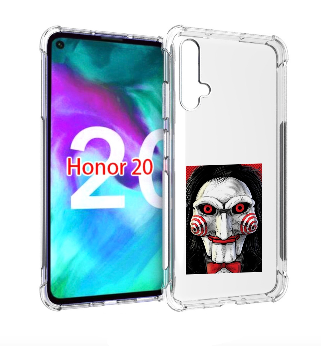 

Чехол бампер MyPads кукла из пилы для Honor 20, Прозрачный, Tocco