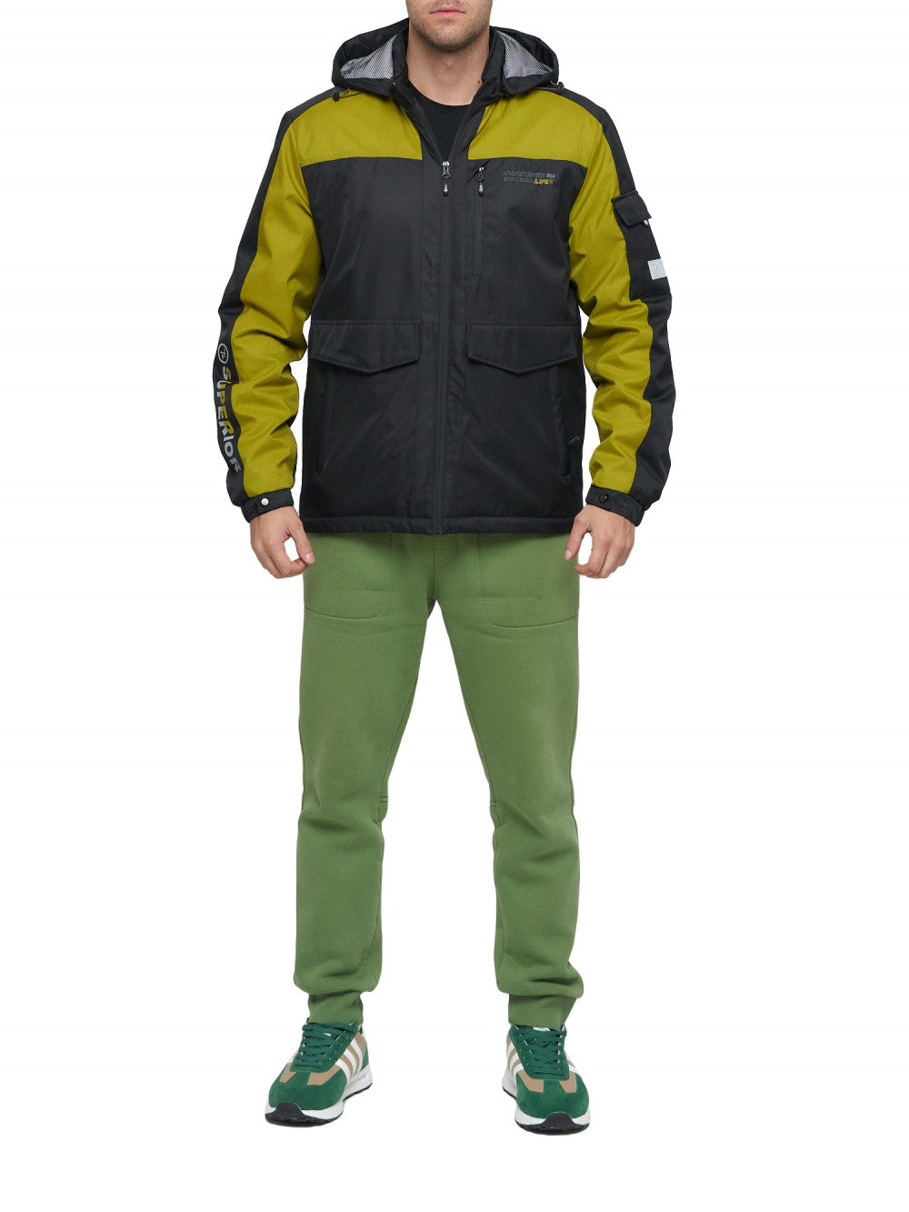 

Спортивная куртка мужская NoBrand AD8816 черная 56 RU, Черный, AD8816