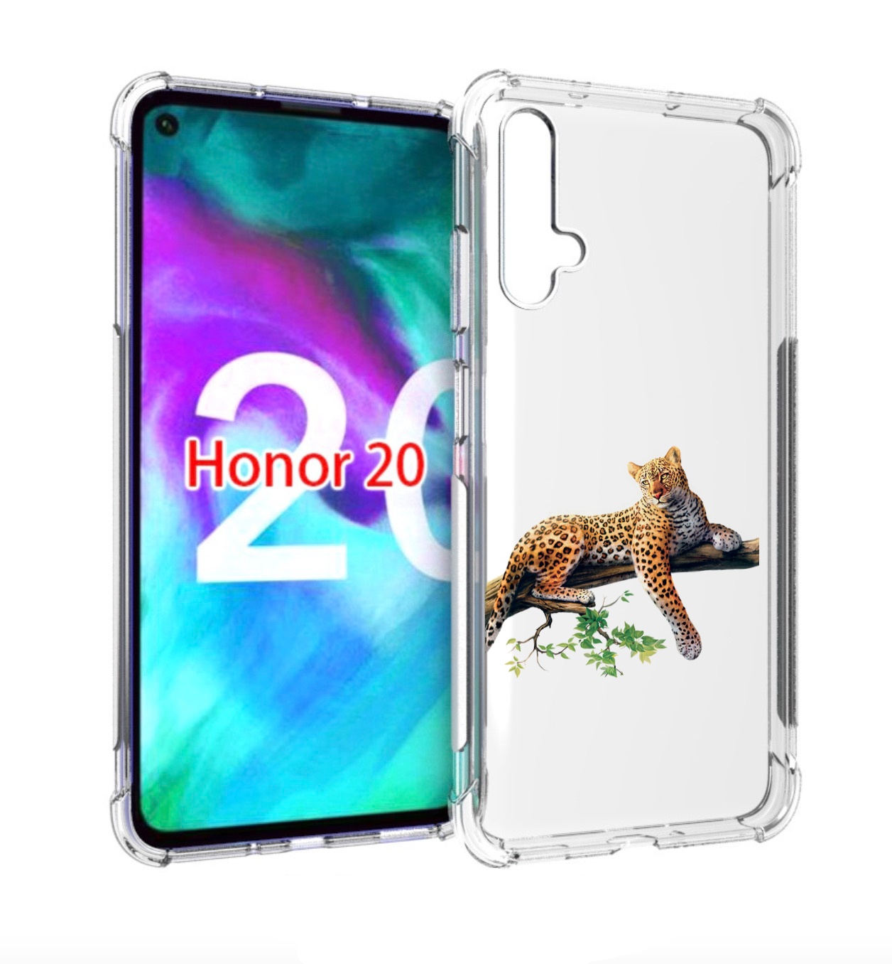 

Чехол бампер MyPads леопард-на-дереве детский для Honor 2, Прозрачный, Tocco