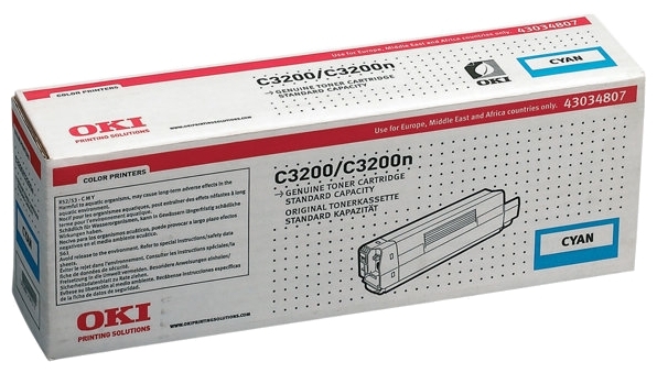 

43034807/43034815 Oki C3200 1,5K (Cyan)