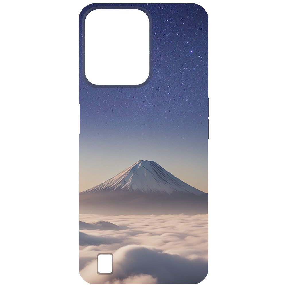 

Чехол-накладка Krutoff Soft Case Япония, Фудзияма для Realme C31 черный