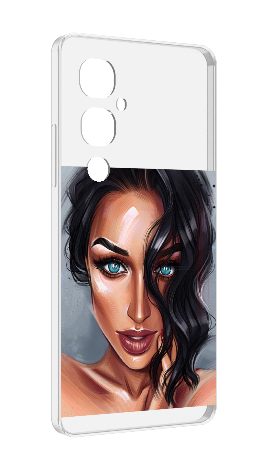 

Чехол MyPads Брюнетка для Tecno Pova 4 Pro, Прозрачный, Tocco