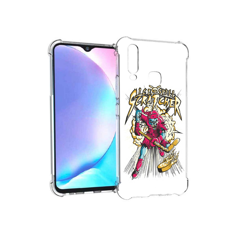 

Чехол MyPads Tocco для Vivo Y17 нарисованный скелет хоккеист (PT136369.382.514), Tocco