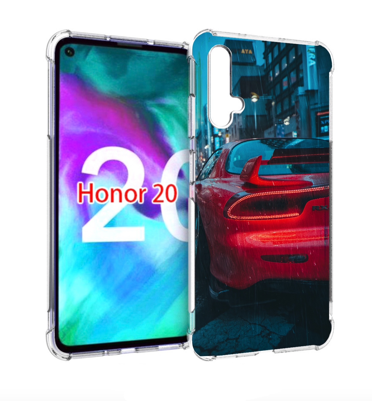 

Чехол бампер MyPads мазда-рх7 для Honor 20, Прозрачный, Tocco
