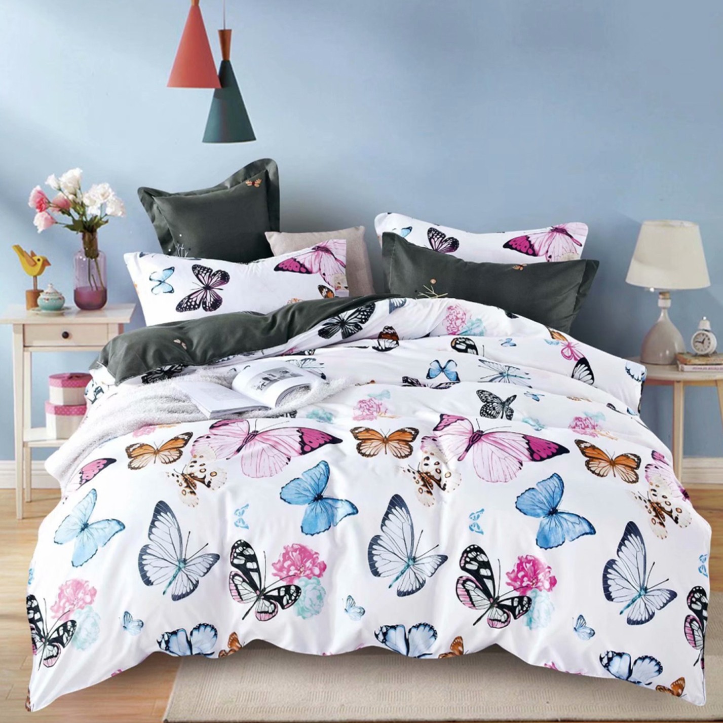 

Комплект постельного белья Tango DF02-334 Dream Fly 2 спальный, 50x70 (2 шт), Микросатин, Dream Fly