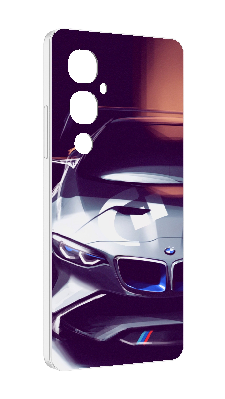 

Чехол MyPads Бэмвэ мужской для Tecno Pova 4 Pro, Прозрачный, Tocco