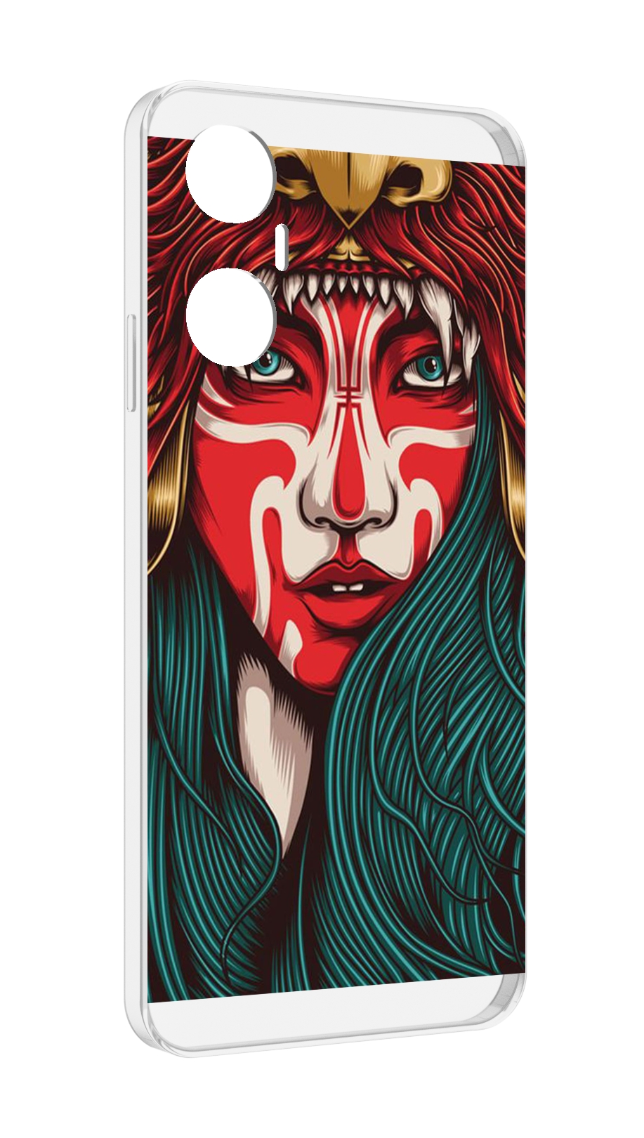 

Чехол MyPads девушка-в-маскировке для Infinix Hot 20 5G, Прозрачный, Tocco