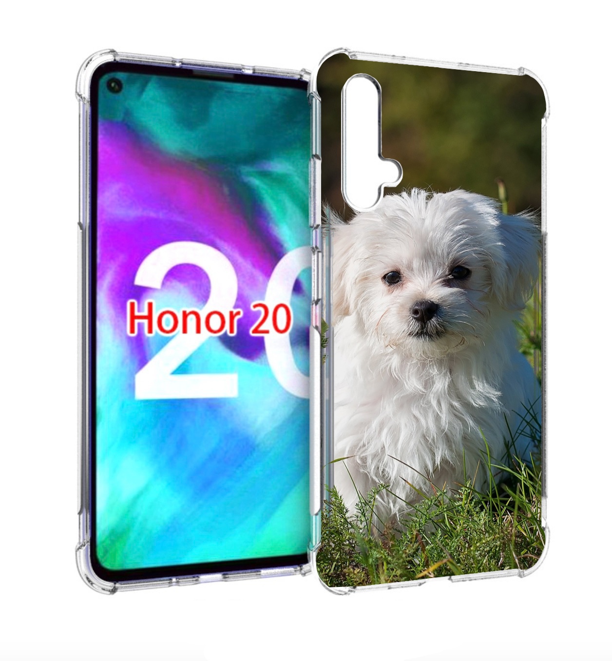 

Чехол бампер MyPads мальтииская-болонка для Honor 20 Honor, Прозрачный, Tocco